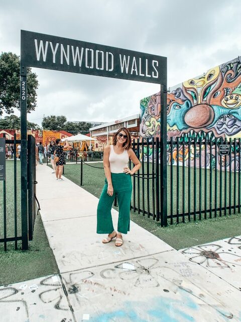 Standing in front of the Wynwood Walls entrance